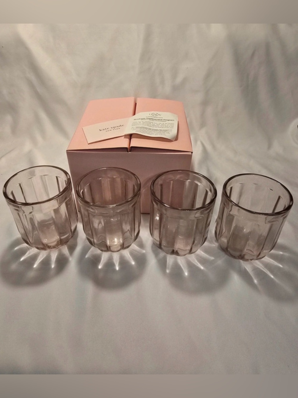 Kate Spade Park Circle Double Old Fashioned
Glasses - Rose Tea - Set of 4
